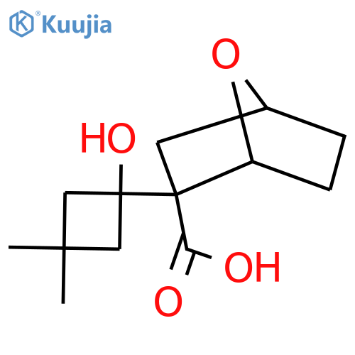 2-(1-hydroxy-3,3-dimethylcyclobutyl)-7-oxabicyclo2.2.1heptane-2-carboxylic acid structure