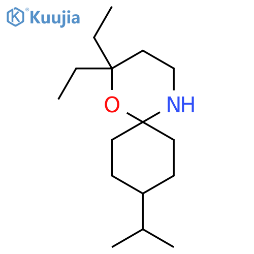 2,2-diethyl-9-(propan-2-yl)-1-oxa-5-azaspiro5.5undecane structure