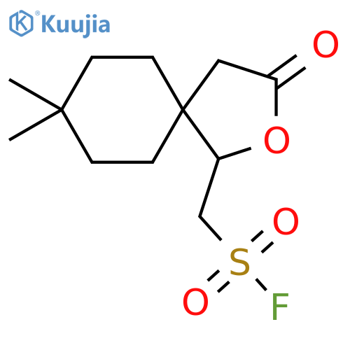 {8,8-dimethyl-3-oxo-2-oxaspiro4.5decan-1-yl}methanesulfonyl fluoride structure
