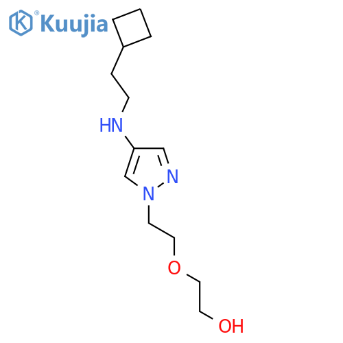 2-(2-{4-(2-cyclobutylethyl)amino-1H-pyrazol-1-yl}ethoxy)ethan-1-ol structure