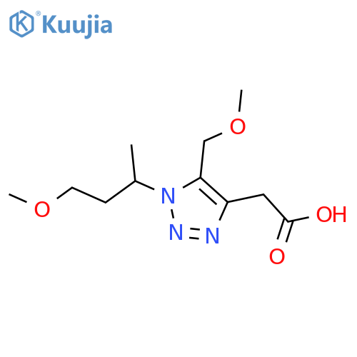 2-1-(4-methoxybutan-2-yl)-5-(methoxymethyl)-1H-1,2,3-triazol-4-ylacetic acid structure