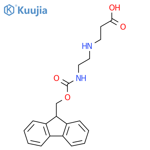 3-{2-({(9H-fluoren-9-yl)methoxycarbonyl}amino)ethylamino}propanoic acid structure