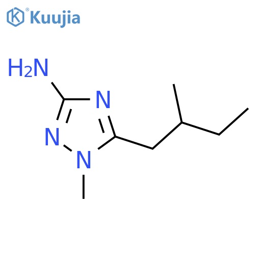 1-methyl-5-(2-methylbutyl)-1H-1,2,4-triazol-3-amine structure