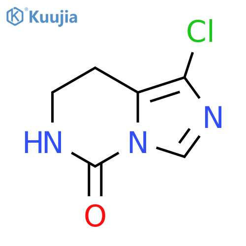 1-chloro-5H,6H,7H,8H-imidazo1,5-cpyrimidin-5-one structure