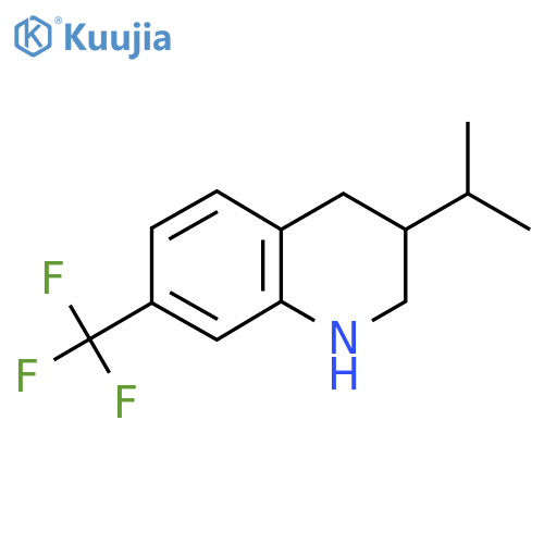 3-(propan-2-yl)-7-(trifluoromethyl)-1,2,3,4-tetrahydroquinoline structure