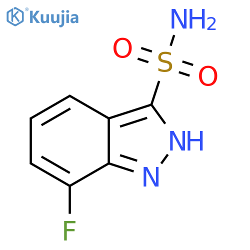 7-fluoro-1H-indazole-3-sulfonamide structure