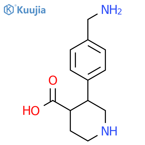 3-4-(aminomethyl)phenylpiperidine-4-carboxylic acid structure