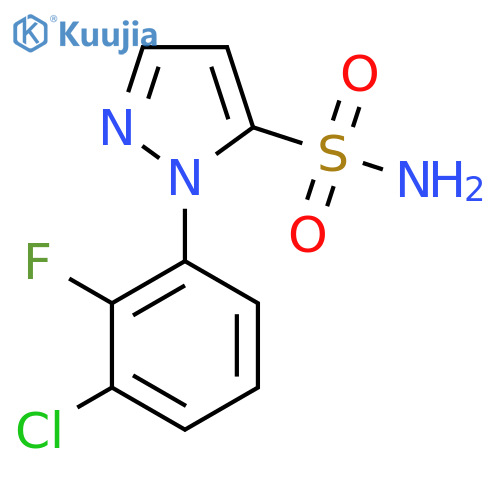 1-(3-chloro-2-fluorophenyl)-1H-pyrazole-5-sulfonamide structure