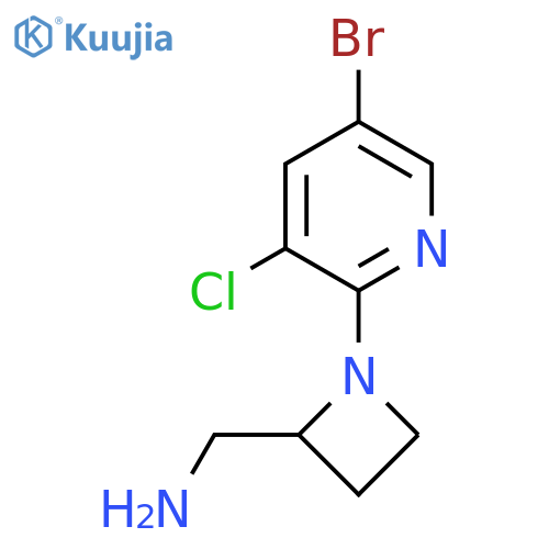 1-(5-bromo-3-chloropyridin-2-yl)azetidin-2-ylmethanamine structure