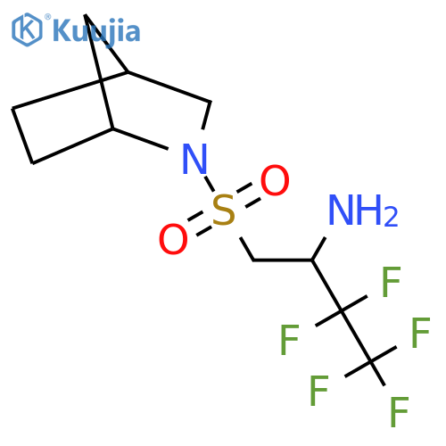 1-{2-azabicyclo2.2.1heptane-2-sulfonyl}-3,3,4,4,4-pentafluorobutan-2-amine structure