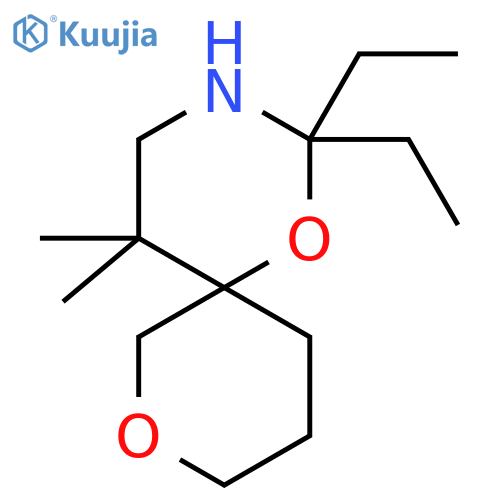 2,2-diethyl-5,5-dimethyl-1,8-dioxa-3-azaspiro5.5undecane structure