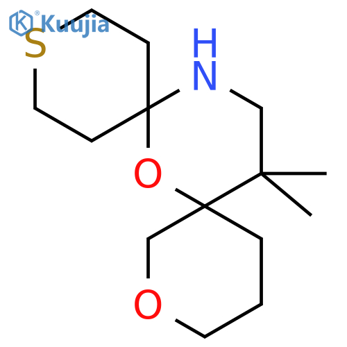 16,16-dimethyl-2,7-dioxa-11-thia-14-azadispiro5.1.5^{8}.3^{6}hexadecane structure