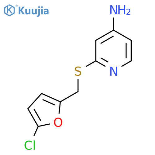 2-{(5-chlorofuran-2-yl)methylsulfanyl}pyridin-4-amine structure