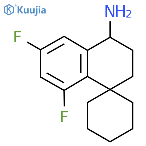 6',8'-difluoro-3',4'-dihydro-2'H-spirocyclohexane-1,1'-naphthalene-4'-amine structure