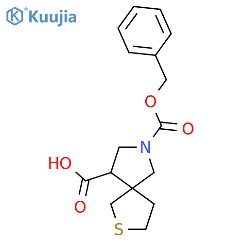 7-(benzyloxy)carbonyl-2-thia-7-azaspiro4.4nonane-9-carboxylic acid structure