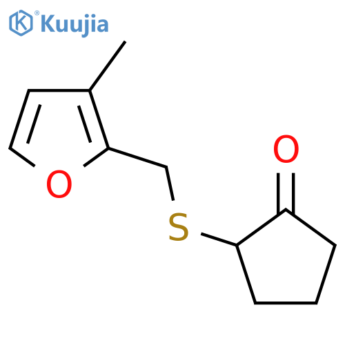 2-{(3-methylfuran-2-yl)methylsulfanyl}cyclopentan-1-one structure