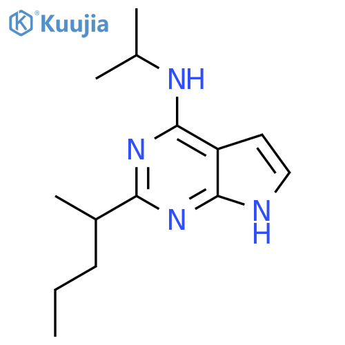 2-(pentan-2-yl)-N-(propan-2-yl)-7H-pyrrolo2,3-dpyrimidin-4-amine structure