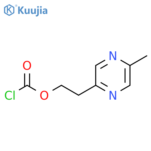 2-(5-methylpyrazin-2-yl)ethyl chloroformate structure