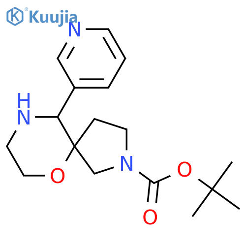 tert-butyl 10-(pyridin-3-yl)-6-oxa-2,9-diazaspiro4.5decane-2-carboxylate structure