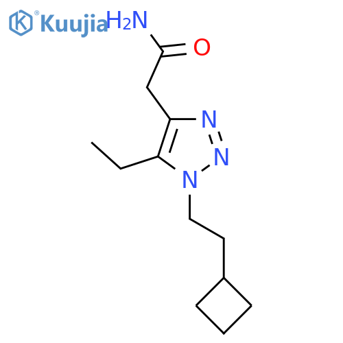 2-1-(2-cyclobutylethyl)-5-ethyl-1H-1,2,3-triazol-4-ylacetamide structure