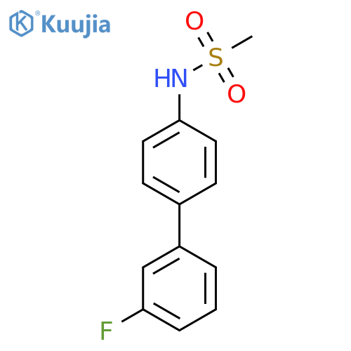 N-4-(3-fluorophenyl)phenylmethanesulfonamide structure