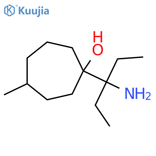 1-(3-aminopentan-3-yl)-4-methylcycloheptan-1-ol structure