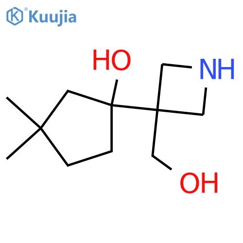 1-3-(hydroxymethyl)azetidin-3-yl-3,3-dimethylcyclopentan-1-ol structure