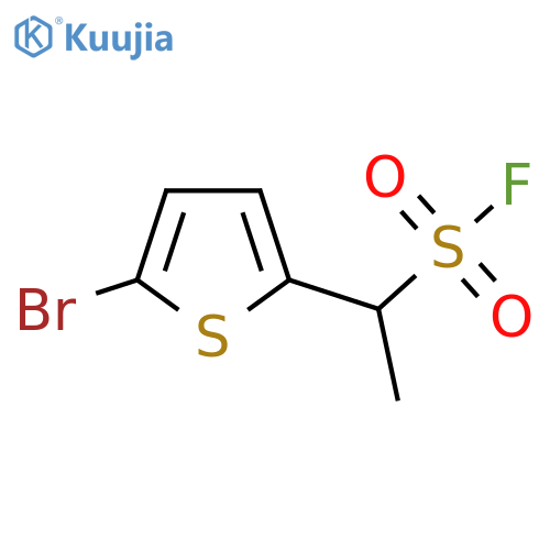 1-(5-bromothiophen-2-yl)ethane-1-sulfonyl fluoride structure