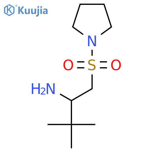 3,3-dimethyl-1-(pyrrolidine-1-sulfonyl)butan-2-amine structure