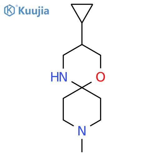 3-cyclopropyl-9-methyl-1-oxa-5,9-diazaspiro5.5undecane structure