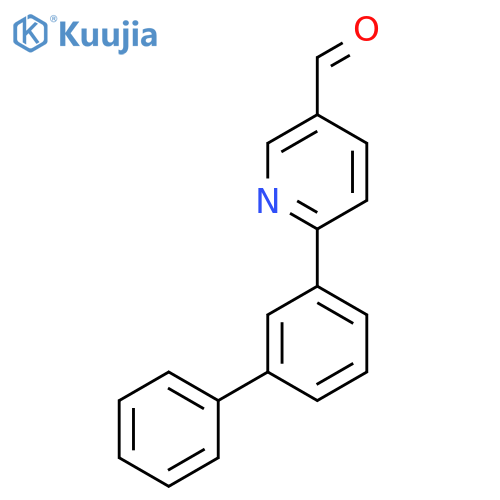 6-(3-phenylphenyl)pyridine-3-carbaldehyde structure