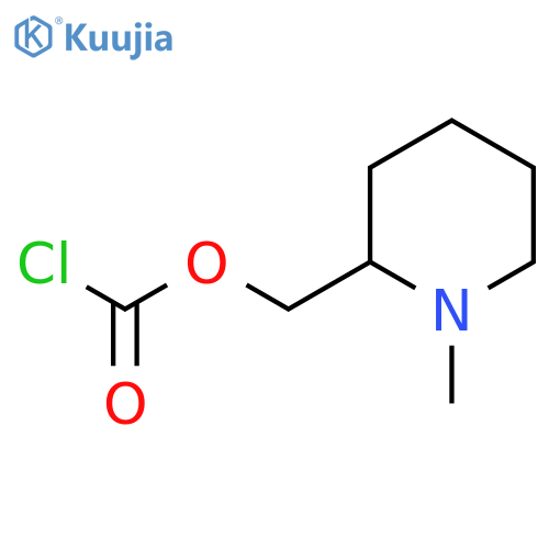 (1-methylpiperidin-2-yl)methyl chloroformate structure