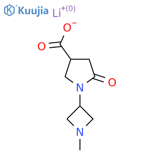 Lithium(1+) ion 1-(1-methylazetidin-3-yl)-5-oxopyrrolidine-3-carboxylate structure