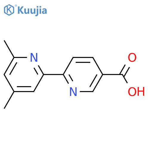 6-(4,6-dimethylpyridin-2-yl)pyridine-3-carboxylic acid structure