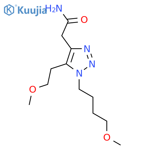2-1-(4-methoxybutyl)-5-(2-methoxyethyl)-1H-1,2,3-triazol-4-ylacetamide structure