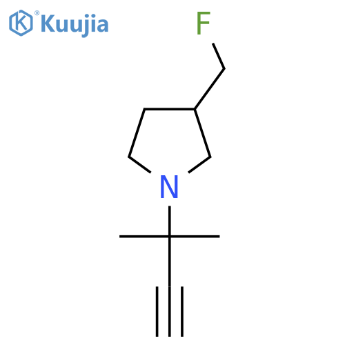 3-(fluoromethyl)-1-(2-methylbut-3-yn-2-yl)pyrrolidine structure