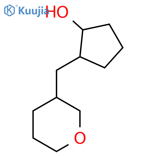 2-[(Oxan-3-yl)methyl]cyclopentan-1-ol structure