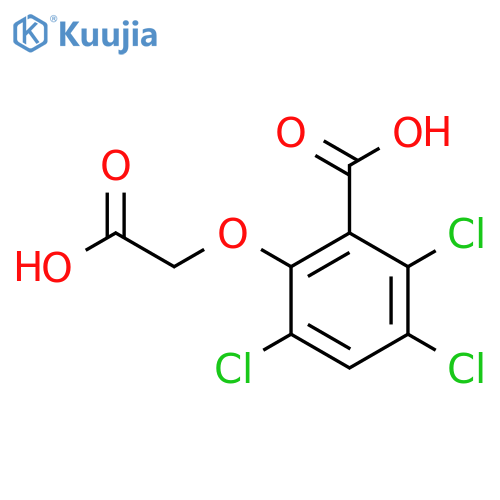 2-(carboxymethoxy)-3,5,6-trichlorobenzoic acid structure