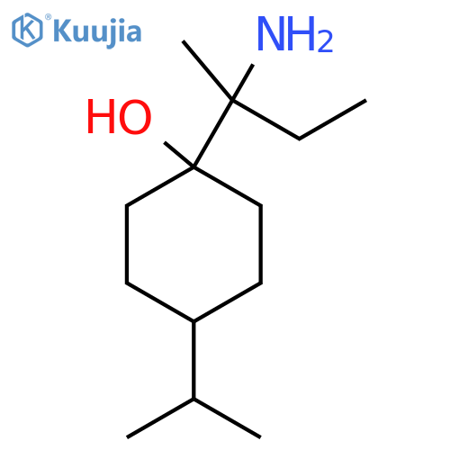 1-(2-aminobutan-2-yl)-4-(propan-2-yl)cyclohexan-1-ol structure