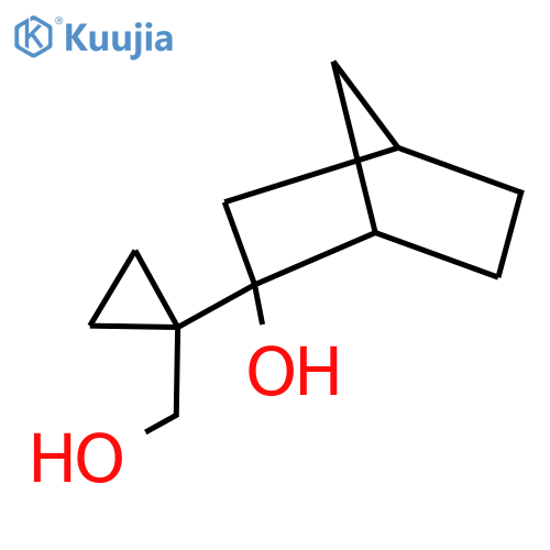 2-1-(hydroxymethyl)cyclopropylbicyclo2.2.1heptan-2-ol structure