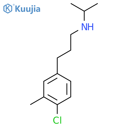 3-(4-chloro-3-methylphenyl)propyl(propan-2-yl)amine structure