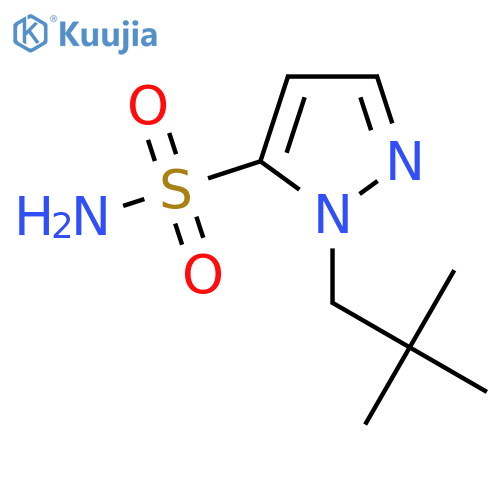 1-(2,2-dimethylpropyl)-1H-pyrazole-5-sulfonamide structure