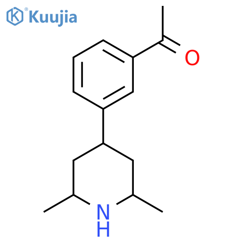 1-3-(2,6-dimethylpiperidin-4-yl)phenylethan-1-one structure