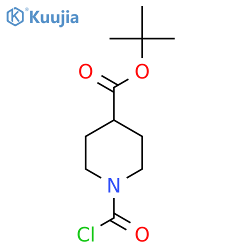 tert-butyl 1-(carbonochloridoyl)piperidine-4-carboxylate structure