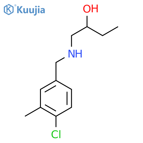 1-{(4-chloro-3-methylphenyl)methylamino}butan-2-ol structure