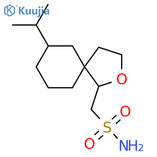 7-(propan-2-yl)-2-oxaspiro4.5decan-1-ylmethanesulfonamide structure
