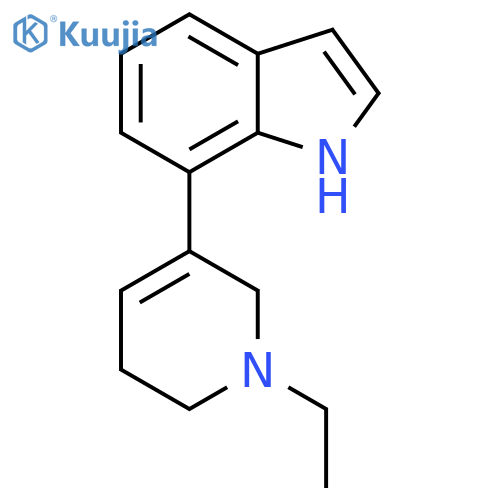 7-(1-ethyl-1,2,5,6-tetrahydropyridin-3-yl)-1H-indole structure
