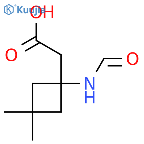 2-(1-formamido-3,3-dimethylcyclobutyl)acetic acid structure