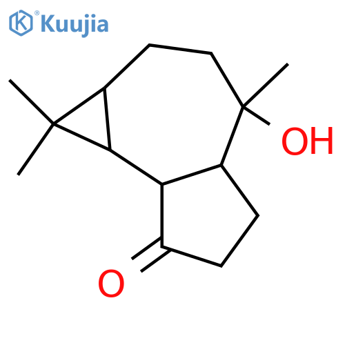 10-Hydroxy-15-nor-4-aromadendranone; (1α,5β,6α,7α,10α)-form structure