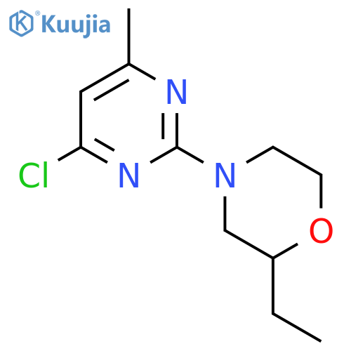 4-(4-chloro-6-methylpyrimidin-2-yl)-2-ethylmorpholine structure